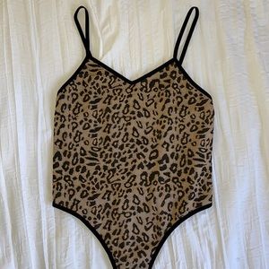 Cheetah print body suit